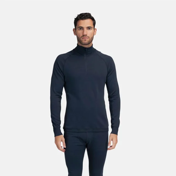 BAMBULL® M HALF ZIP blusa v/kraga og snarlás, til menn