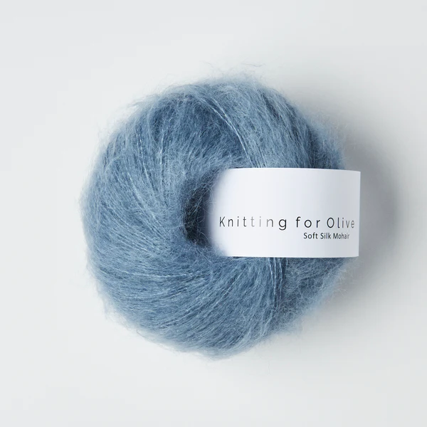Soft Silk Mohair Dueblå