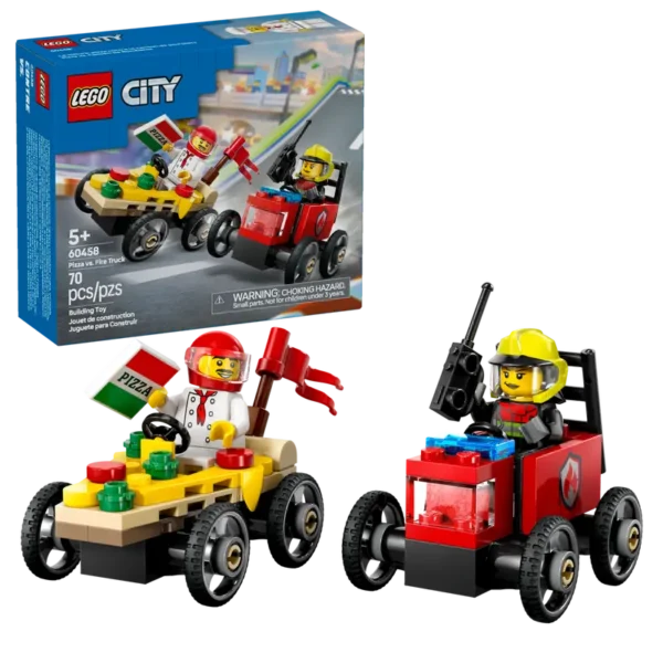 Racerbilpakke – pizzabil mod brandbil 60458