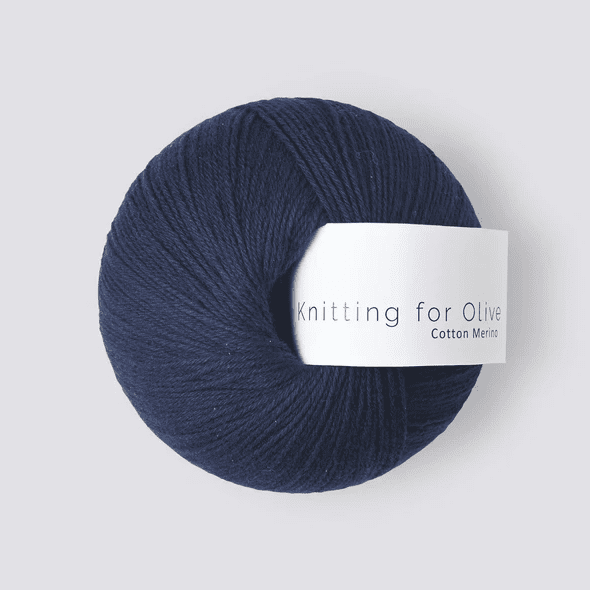 Cotton Merino - Marineblå