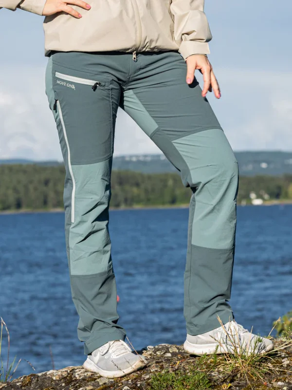 Odda gongubuksur, til kvinnur, grønligar/bláar