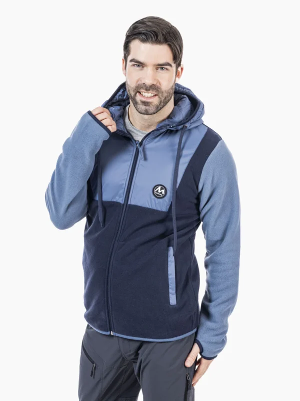 Gaupen fleecejakki, til menn, bláur