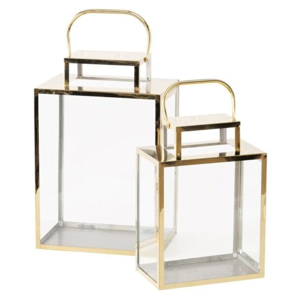 Jalena lanterna 36x15,5cm, gull (tann lægra)