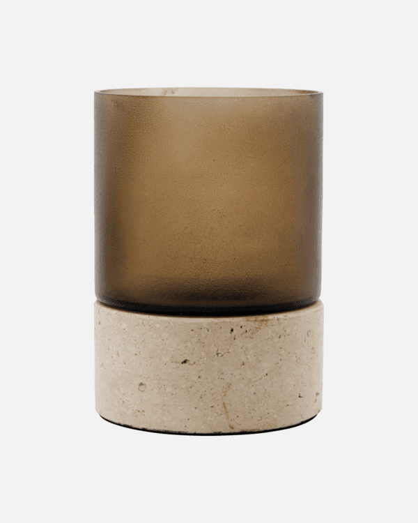 Rivo ljósastaki H14cm, D10cm, brúnur