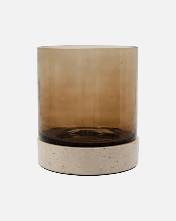 Rivo ljósastaki H17,5cm, D15cm, brúnur