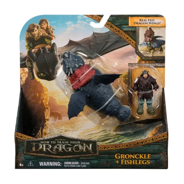 Dragons Movie Viking & Dragon - Gronckle&Fishlegs