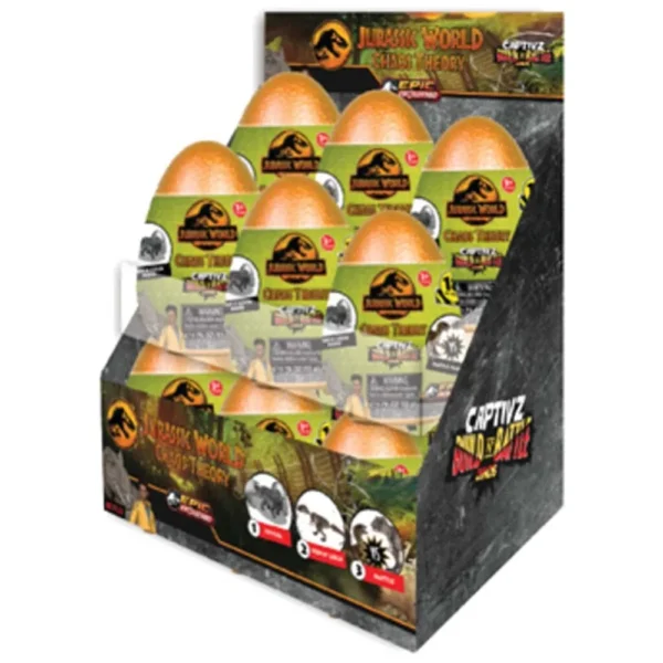 Jurassic Slime Egg Chaos Theory 12Pcs CDU Asst.
