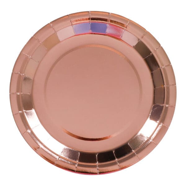 Einnýtis tallerkur 23cm 8 stk, rosa