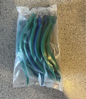 Beithúkar Eel Lure 14/0 EZ M39975, tvílittir grønt/turkis