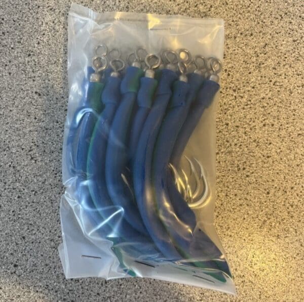 Beithúkar Eel Lure 15/0 EZ M39975, tvílittir grønt/turkis