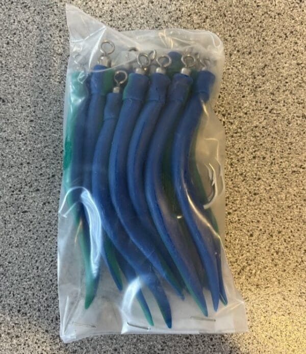 Beithúkar Eel Lure 12/0 EZ M39975, tvílittir grønt/turkis