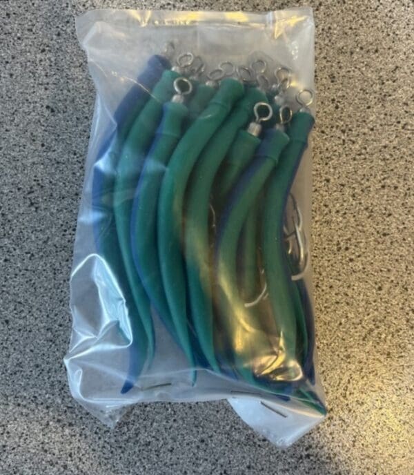 Beithúkar Eel Lure 11/0 EZ M39975, tvílittir grønt/turkis