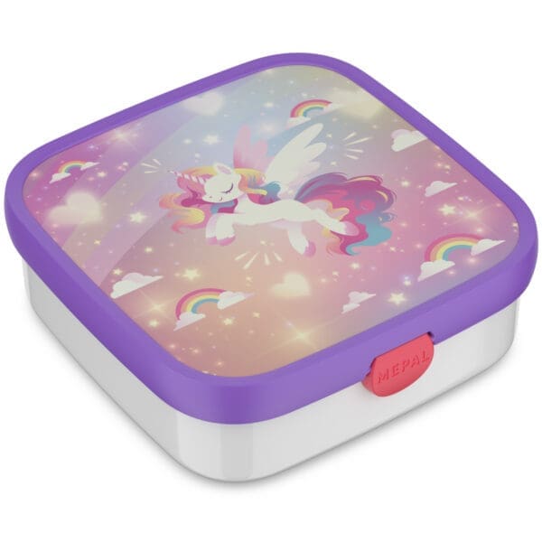 Bento Campus mateskja 1,3L 18x18cm Unicorn Glow Large
