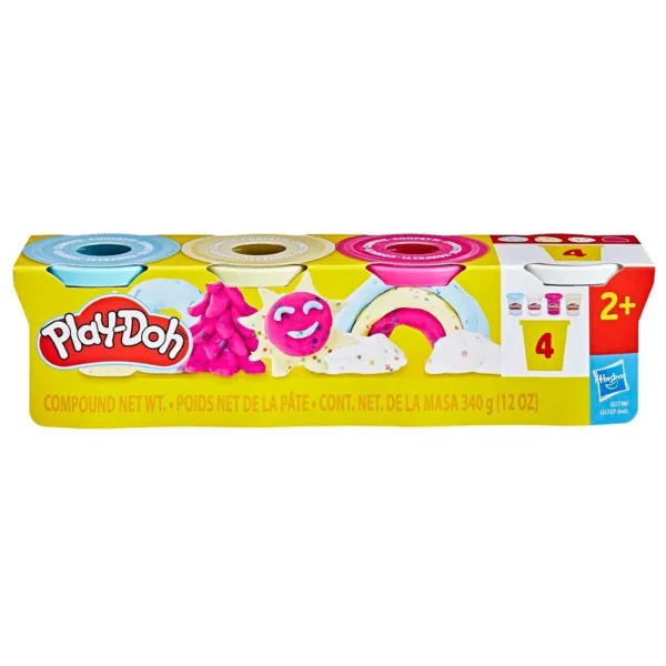 Play-Doh 4 Pack Evningarvoks - Confetti Fun