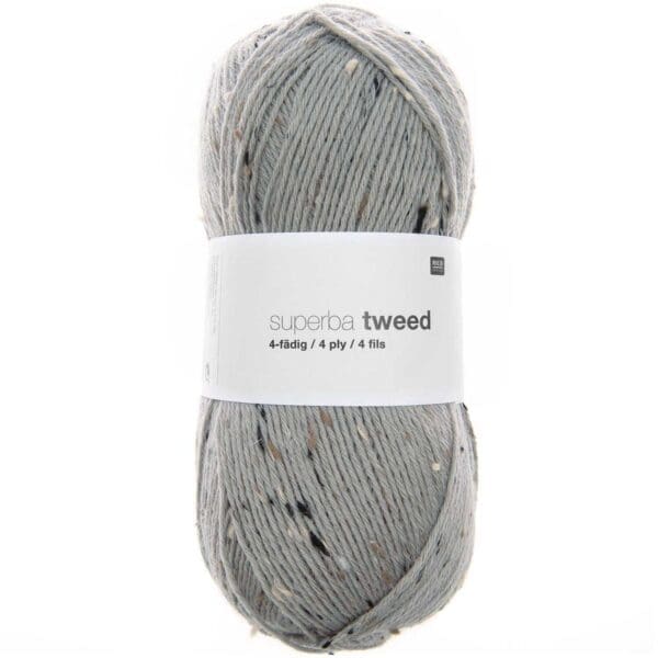 Superba Tweed 4 tr. 100g, 007 grátt