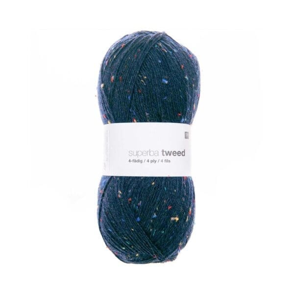 Superba Tweed 4 tr. 100g, 006 blátt