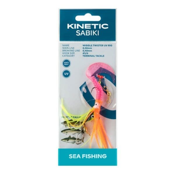 SABIKI WIGGLE TWISTER UV #3/0 PINK/ GLITTER