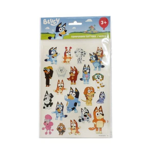 Bluey barnatattoveringar 2 ørk