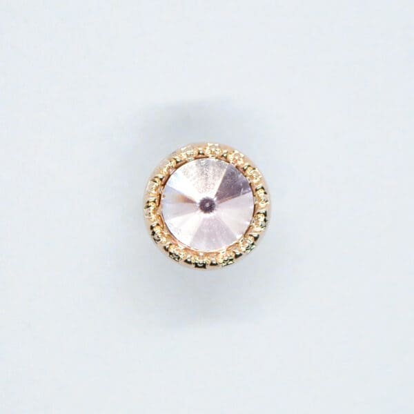 Knappar 12,5mm krystal, rosa