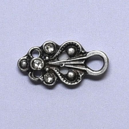 Malla 24mm silvur v/krystal