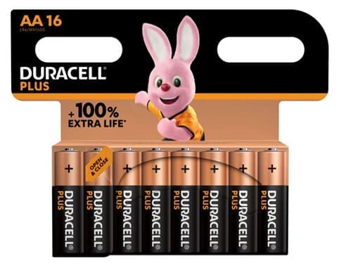 Plus AA 16-pk battarí