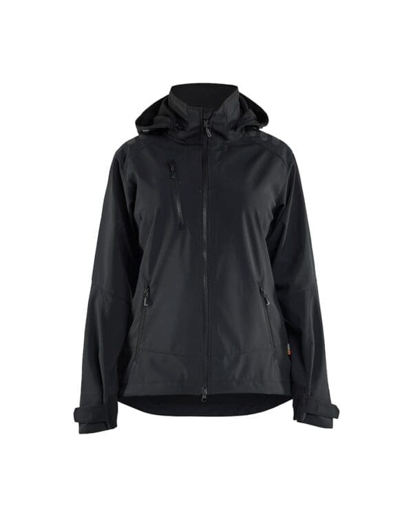 Softshell jakki til kvinnur, svartur