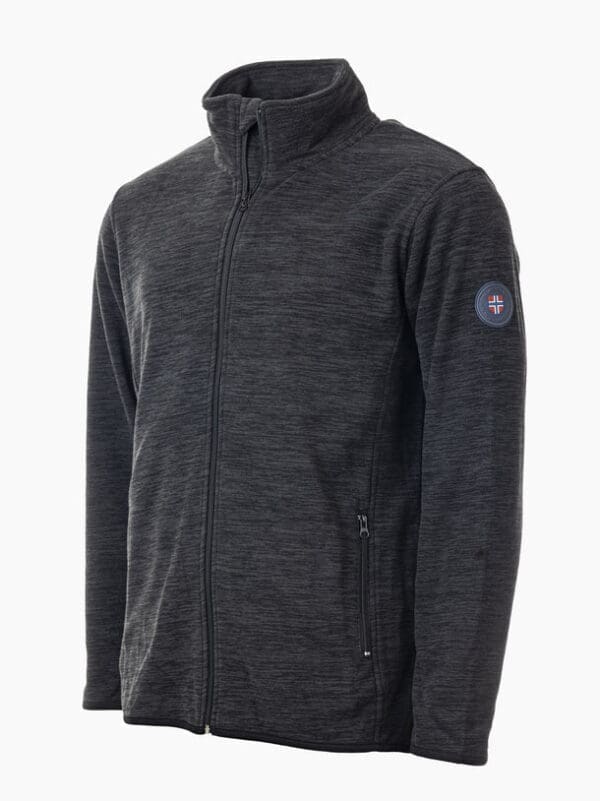 Geilo fleecejakki til menn, svartur