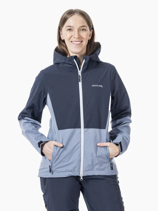 Lyngseidet jakki, til kvinnur, Midnight/Stone/Glacier