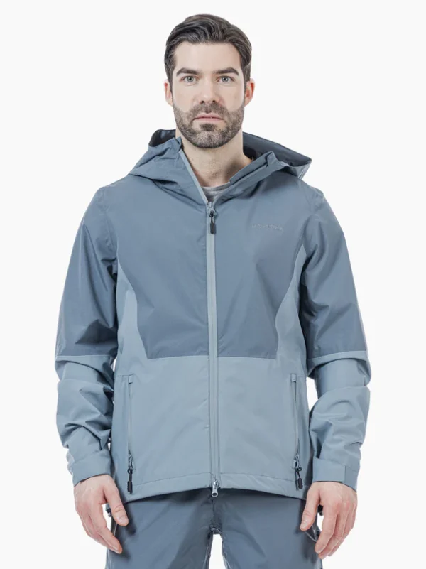 Lyngseidet jakki, til menn, Iron Blue/Ocean Green