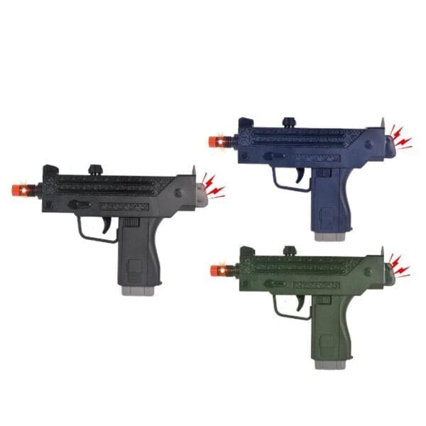 Maskinpistólur v/ljós & ljóð 24 cm 3ass