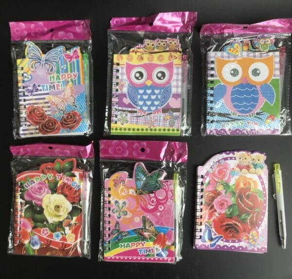 Skrivihefti v/penni 12x9cm