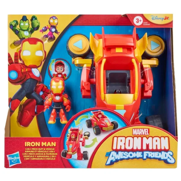 Iron Man & Friends 2in1 Mech Suit & vehicle asst