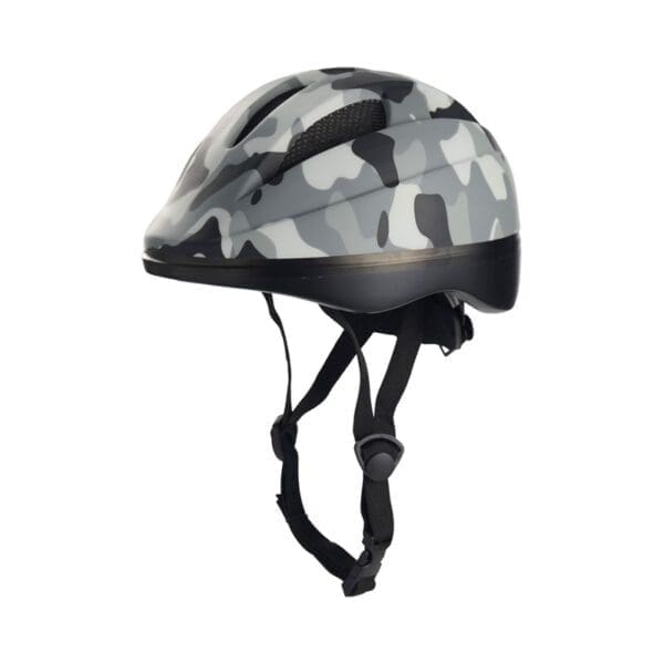 Súkkluhjálmur til børn, army, gráur