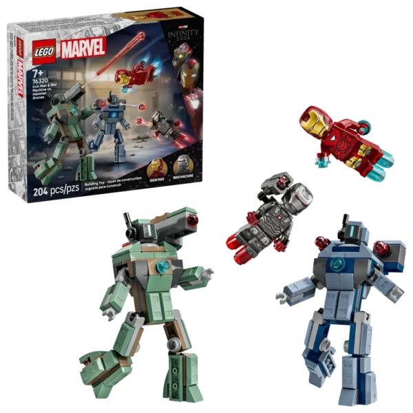 Iron Man og War Machine mod Hammer-droner 76320