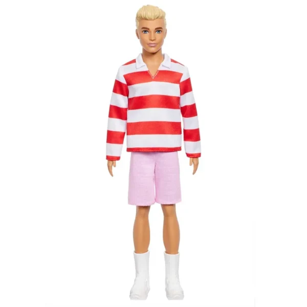 Barbie Fashionista Ken Doll Red & White Stripes