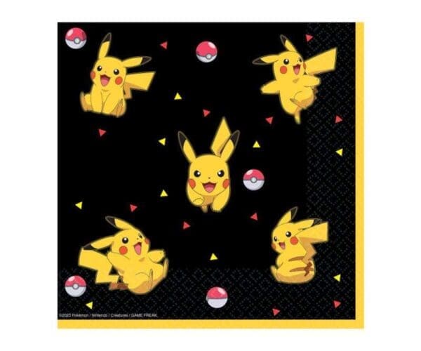 Pokémon serviettar 33x33cm 16stk