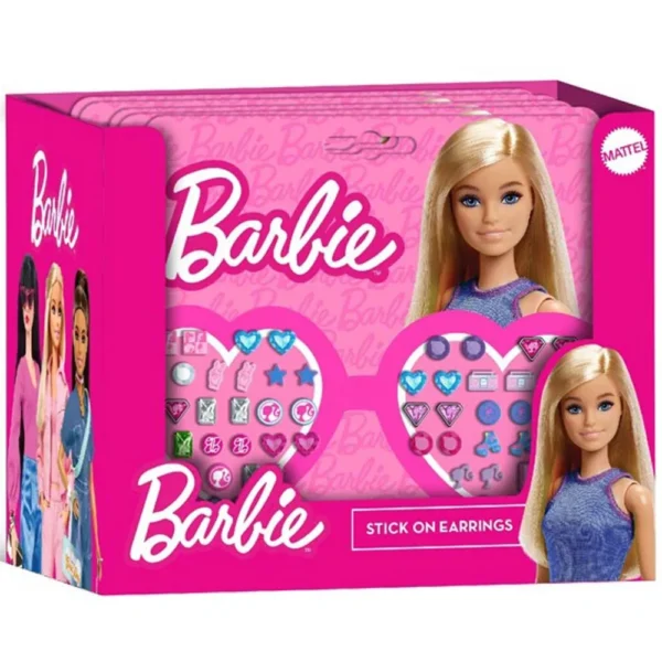 Barbie Stick On Earrings Asst