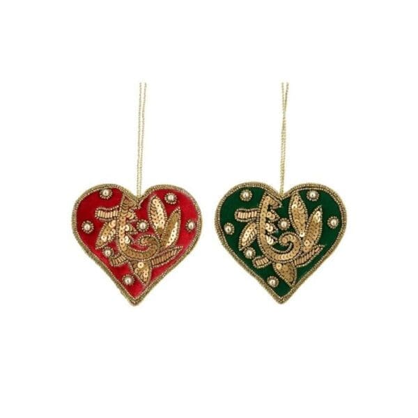 Prýði hjarta 10x10x2,5cm 2 asst.