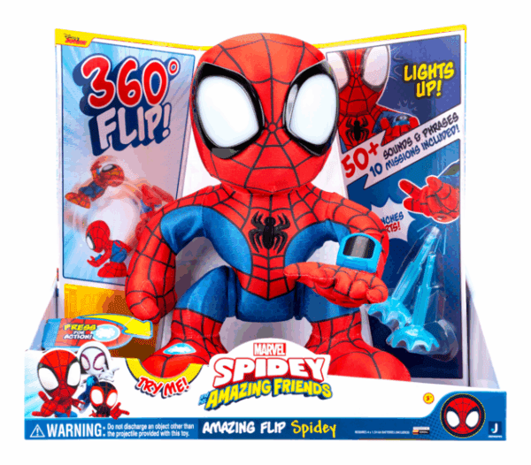 Spidey and Friends - Amazing Flip Spidey bamsa