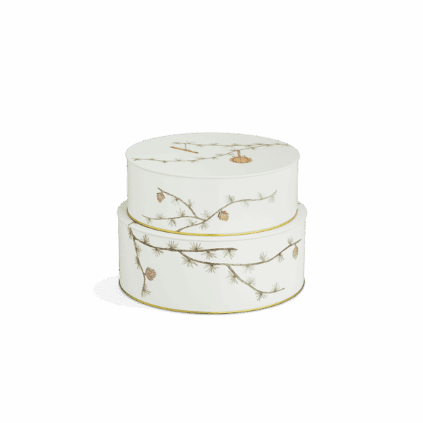 Hammershøi Christmas Goymsludósir Ø20/Ø22cm hvítar v/deko