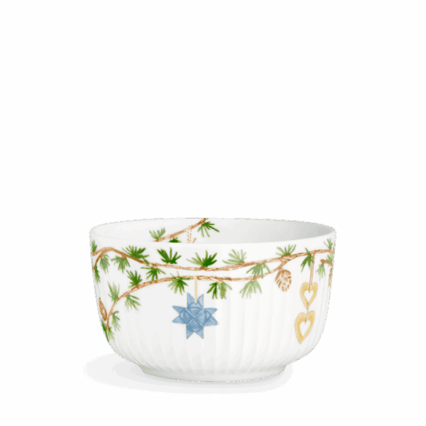 Hammershøi Christmas Skál Ø12cm hvít v/deko
