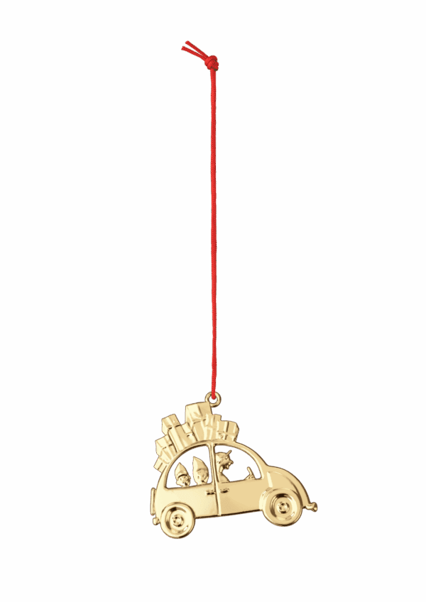 Jólabilur H6,5cm forgylt