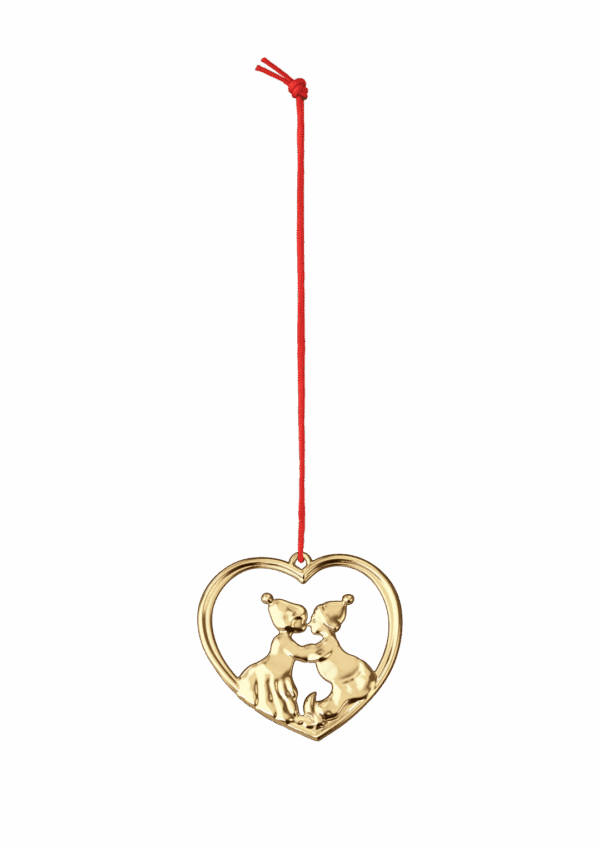 Kyssandi vættrar H6,5cm forgylt