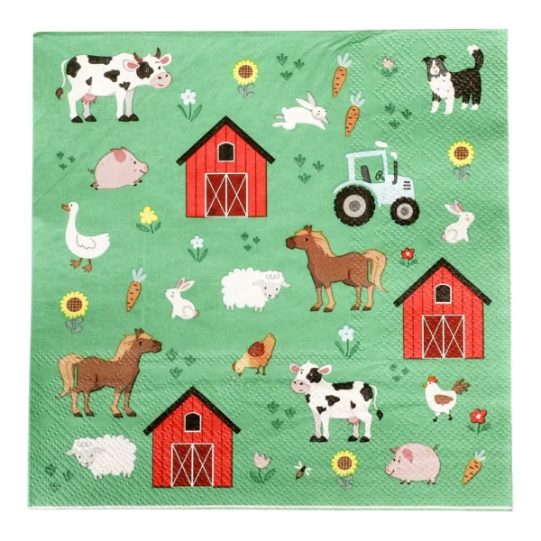 Serviettar 33x33cm 16 stk, bóndagarður