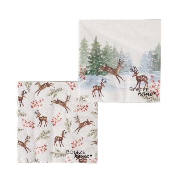 Roxy serviettar 16,5x16,5cm 20 stk, 2 ass.