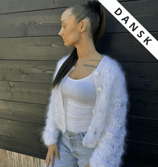 Opskrift - Aldarlilja Cardigan DANSK