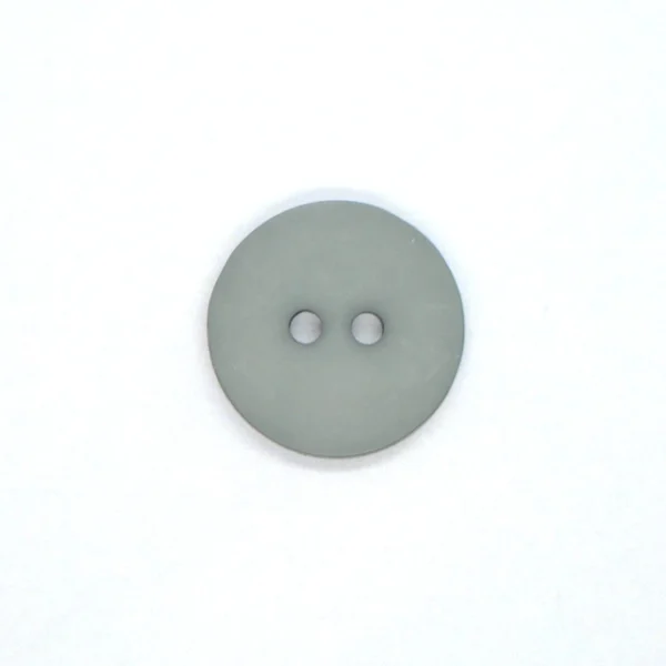 Rauma knappar, 2 hol, 15mm, støvgrønir