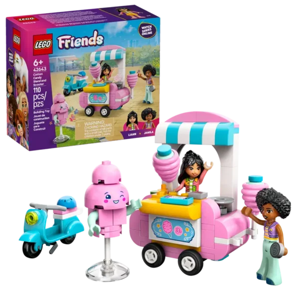 Candyfloss-bod og scooter