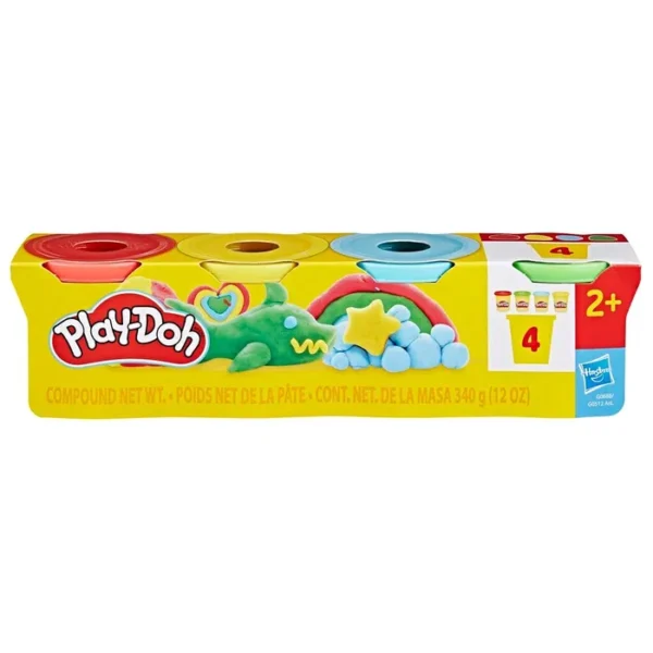 Play-Doh evningarvoks 4 Pack 340 g - Classic