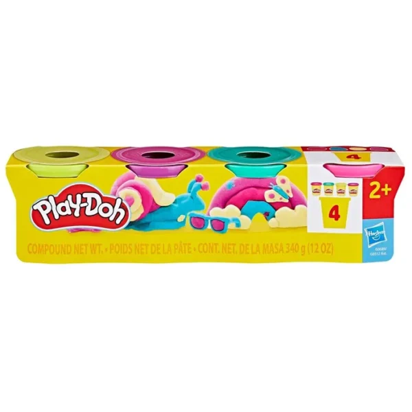 Play-Doh evningarvoks 4 Pack 340 g - Vibrant